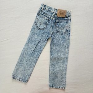 Vintage Levi's Acid Wash Orange Tab Jeans kidd 6 SLIM